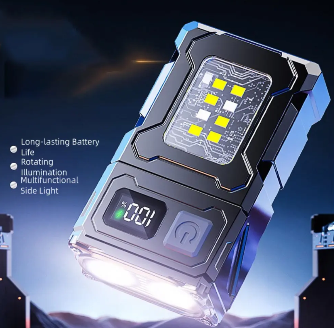 Vista 4 de Linterna LED Recargable Tipo C Viral